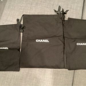 CHANEL DUST BAGS 3 pieces
